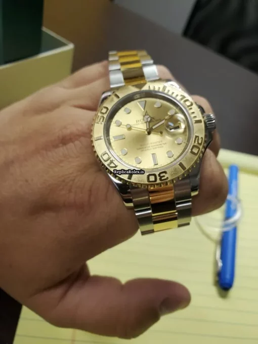 Design Replica Rolex Yacht-master 40 16623 Caliber 3135 Automatic Movement 40mm Gold/steel Case Mens/unisex Watch - Image 2