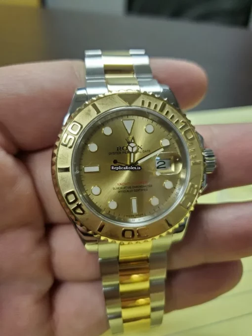 Design Replica Rolex Yacht-master 40 16623 Caliber 3135 Automatic Movement 40mm Gold/steel Case Mens/unisex Watch - Image 7