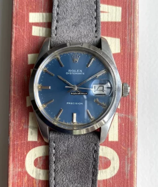 Beautiful Replica Rolex Oyster Precision 6694 Caliber 1225 Manual Winding Movement 34x40mm Steel Case Mens/unisex Watch - Image 2