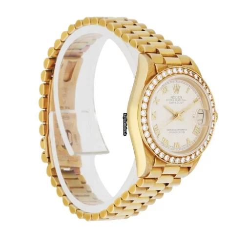 Lovely Replica Rolex Lady-datejust 69178 Automatic Movement 26mm Yellow Gold Case Womens Watch - Image 2