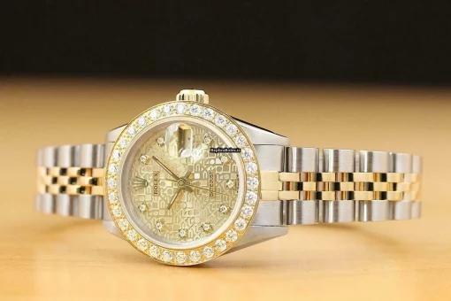 Great Replica Rolex Lady-datejust 69173 Caliber 2135 Automatic Movement 26mm Steel Case Womens Watch - Image 2