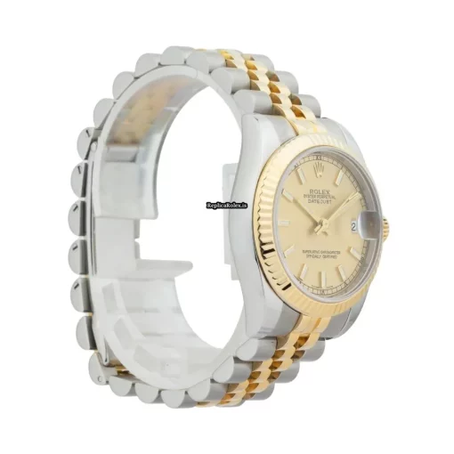 Fabulous Replica Rolex Lady-datejust 178273 Caliber 2235 Automatic Movement 31mm Gold/steel Case Womens Watch - Image 6