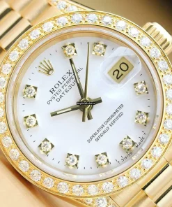 Remarkable Replica Rolex Lady-datejust 69178 Caliber 2135 Automatic Movement 26mm Yellow Gold Case Womens Watch