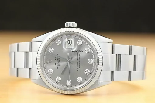 Fine Fake Rolex Datejust 1601 Caliber 1570 Automatic Movement 36mm Steel Case Mens/unisex Watch - Image 3