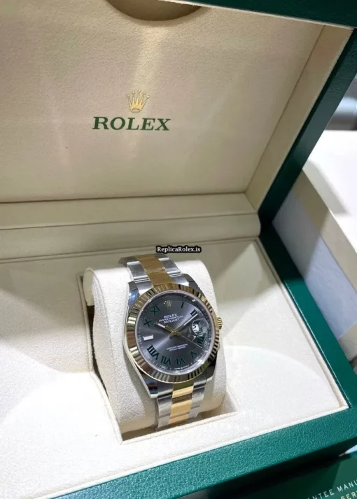 Stylish Fake Rolex Datejust 126333 Automatic Movement 41mm Steel Case Mens/unisex Watch - Image 2