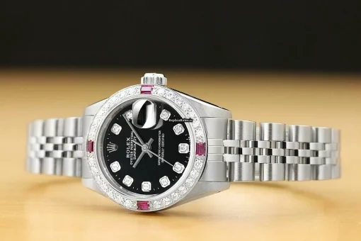 Beautiful Replica Rolex Lady-datejust 69174 Caliber 2135 Automatic Movement 26mm Steel Case Womens Watch - Image 2