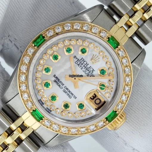 Incredible Replica Rolex Lady-datejust 69173 Caliber 2135 Automatic Movement 26mm Gold/steel Case Womens Watch