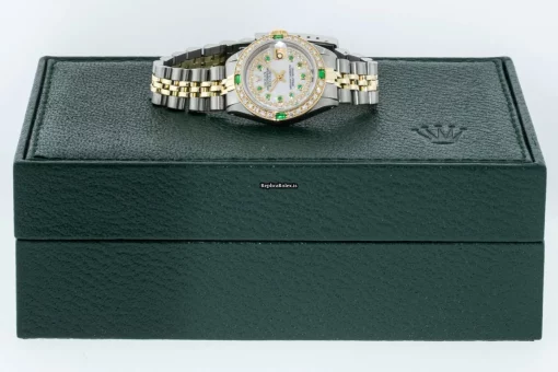 Incredible Replica Rolex Lady-datejust 69173 Caliber 2135 Automatic Movement 26mm Gold/steel Case Womens Watch - Image 7