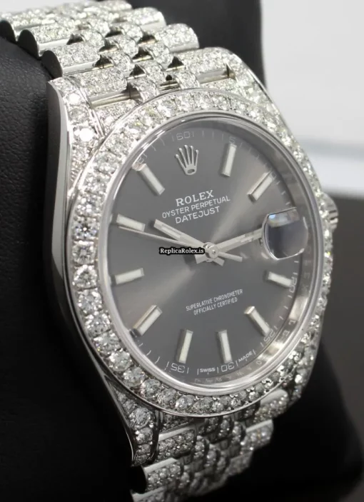 Distinctive Replica Rolex Datejust 126300 Automatic Movement 41mm Steel Case Watch - Image 10