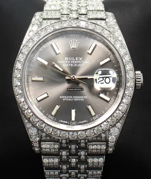 Distinctive Replica Rolex Datejust 126300 Automatic Movement 41mm Steel Case Watch - Image 7