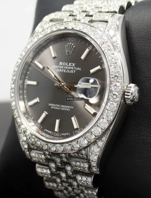 Distinctive Replica Rolex Datejust 126300 Automatic Movement 41mm Steel Case Watch - Image 8