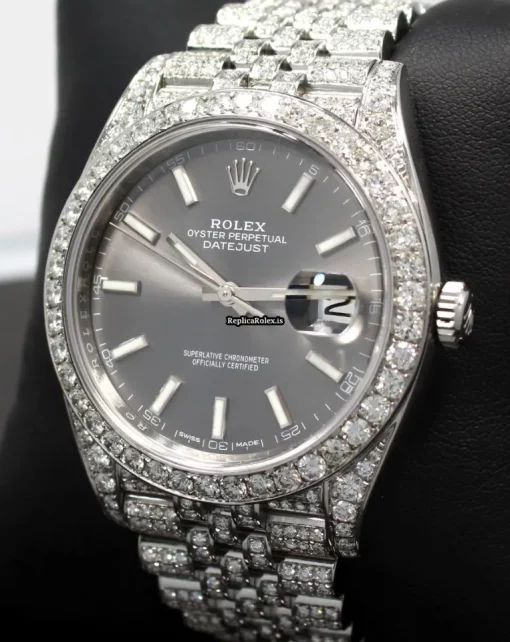 Distinctive Replica Rolex Datejust 126300 Automatic Movement 41mm Steel Case Watch - Image 9
