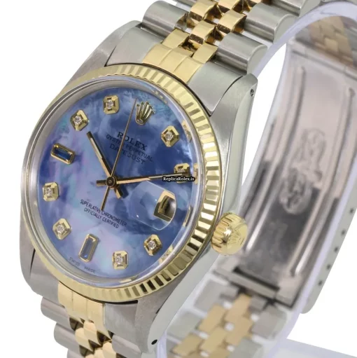 Great Fake Rolex Datejust 16233 Caliber 3035 Automatic Movement 36mm Gold/steel Case Mens/unisex Watch - Image 3