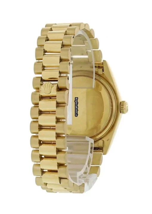 Terrific Replica Rolex Day-date 36 18038 Caliber 3055 Automatic Movement 36mm Yellow Gold Case Mens/unisex Watch - Image 5