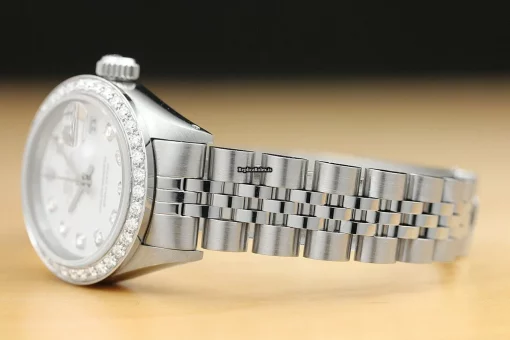 Discount Replica Rolex Oyster Perpetual Lady Date 6916 Caliber 2030 Automatic Movement 26mm Steel Case Womens Watch - Image 4