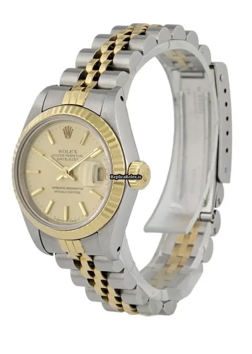 Defect Replica Rolex Lady-datejust 69173 Caliber 2135 Automatic Movement 26mm Steel Case Womens Watch - Image 3