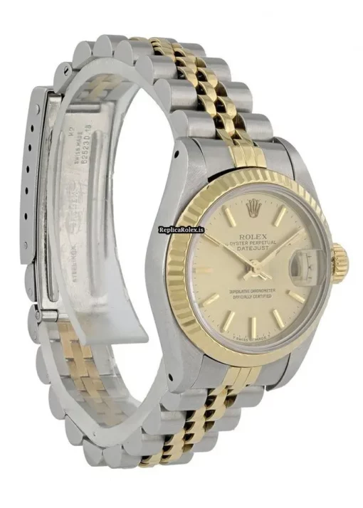 Defect Replica Rolex Lady-datejust 69173 Caliber 2135 Automatic Movement 26mm Steel Case Womens Watch - Image 4
