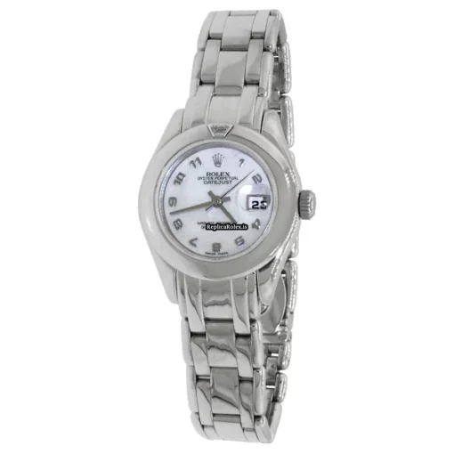 Top Replica Rolex Pearlmaster 69329 Automatic Automatic Movement 29mm White Gold Case Womens Watch