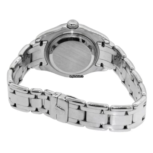 Top Replica Rolex Pearlmaster 69329 Automatic Automatic Movement 29mm White Gold Case Womens Watch - Image 4