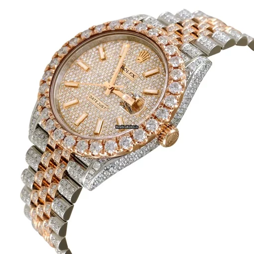 Top Replica Rolex Datejust Self Winding Automatic 40mm Gold/steel Case Mens/unisex Watch - Image 2