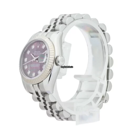 Reliable Replica Rolex Lady-datejust 179174 Caliber 2235 Automatic Movement 26mm Steel Case Womens Watch - Image 2