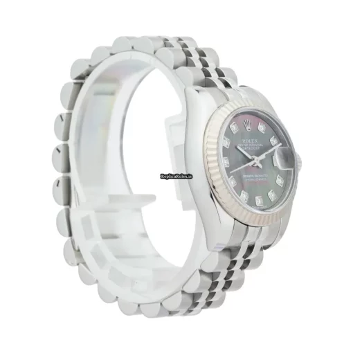 Reliable Replica Rolex Lady-datejust 179174 Caliber 2235 Automatic Movement 26mm Steel Case Womens Watch - Image 6