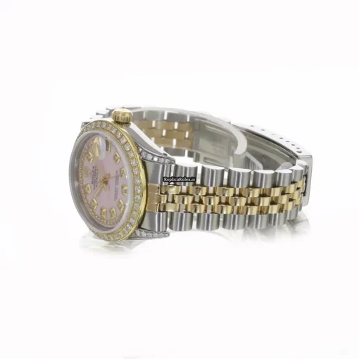 Affordable Replica Rolex Lady-datejust 68273 Caliber 2135 Automatic Movement 31mm Gold/steel Case Womens Watch - Image 3