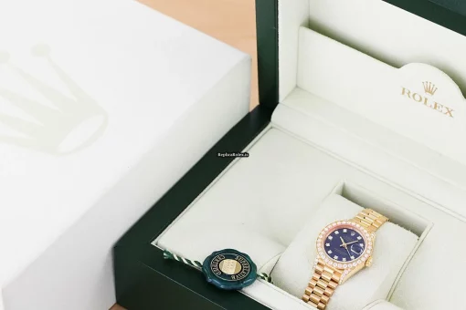 Fine Fake Rolex Lady-datejust 69178 Caliber 2135 Automatic Movement 26mm Yellow Gold Case Womens Watch - Image 6