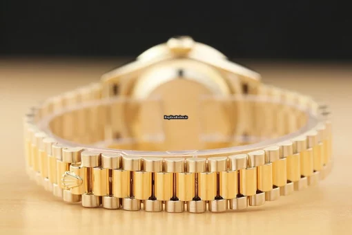 Fine Fake Rolex Lady-datejust 69178 Caliber 2135 Automatic Movement 26mm Yellow Gold Case Womens Watch - Image 7