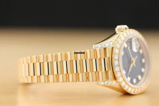Fine Fake Rolex Lady-datejust 69178 Caliber 2135 Automatic Movement 26mm Yellow Gold Case Womens Watch - Image 8