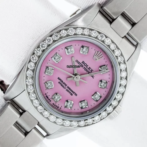 Inexpensive Fake Rolex Oyster Perpetual 76080 Caliber 2230 Automatic Movement 25mm Steel Case Womens Watch