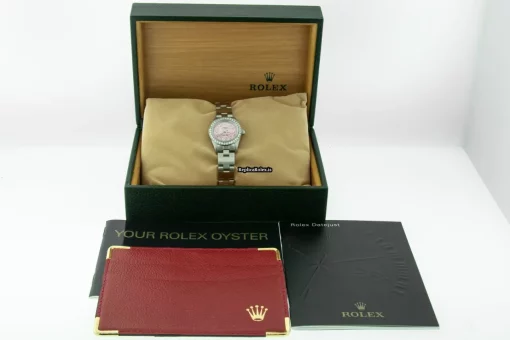 Inexpensive Fake Rolex Oyster Perpetual 76080 Caliber 2230 Automatic Movement 25mm Steel Case Womens Watch - Image 2
