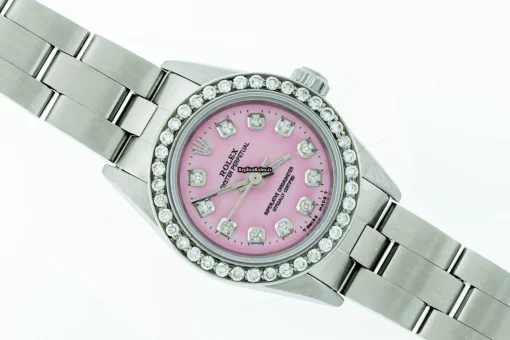 Inexpensive Fake Rolex Oyster Perpetual 76080 Caliber 2230 Automatic Movement 25mm Steel Case Womens Watch - Image 4