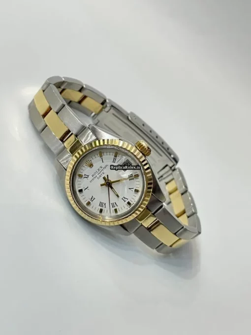 Appealing Fake Rolex Lady-datejust 6917 Caliber 2030 Automatic Movement 26mm Gold/steel Case Womens Watch