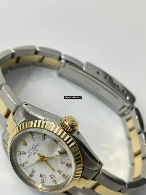 Appealing Fake Rolex Lady-datejust 6917 Caliber 2030 Automatic Movement 26mm Gold/steel Case Womens Watch - Image 2