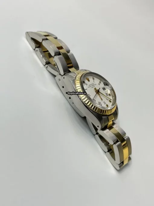 Appealing Fake Rolex Lady-datejust 6917 Caliber 2030 Automatic Movement 26mm Gold/steel Case Womens Watch - Image 7