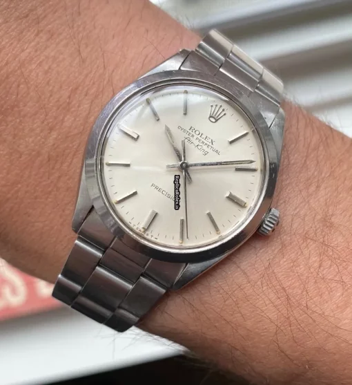 Great Replicas Rolex Air King Precision 5500 Caliber 1520 Automatic Movement 34mm Steel Case Mens/unisex Watch - Image 9