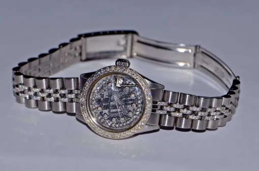 Remarkable Copy Rolex Datejust Self Winding Automatic 26mm Steel Case Womens Watch - Image 4