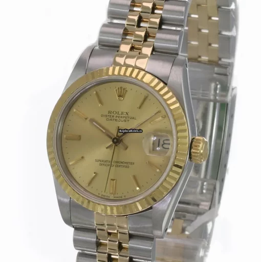 Popular Replica Rolex Lady-datejust 68273 Caliber 2135 Automatic Movement 31mm Gold/steel Case Womens Watch