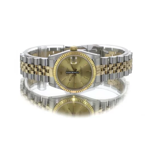 Popular Replica Rolex Lady-datejust 68273 Caliber 2135 Automatic Movement 31mm Gold/steel Case Womens Watch - Image 10