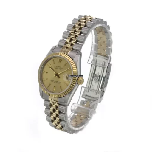 Popular Replica Rolex Lady-datejust 68273 Caliber 2135 Automatic Movement 31mm Gold/steel Case Womens Watch - Image 6