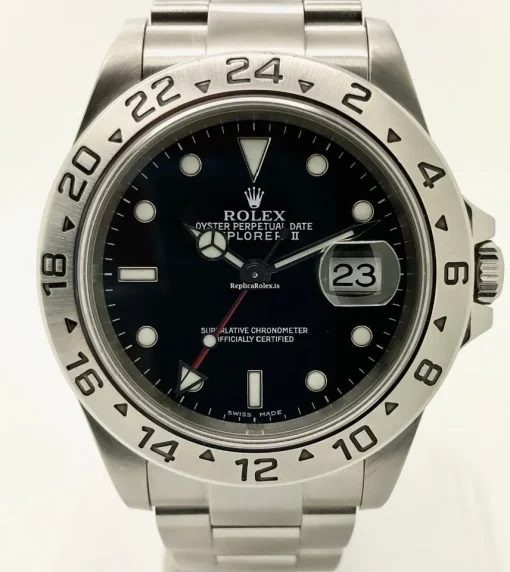 Cheap Fake Rolex Explorer II 16570 Caliber 3135 Automatic Movement 40mm Steel Case Watch