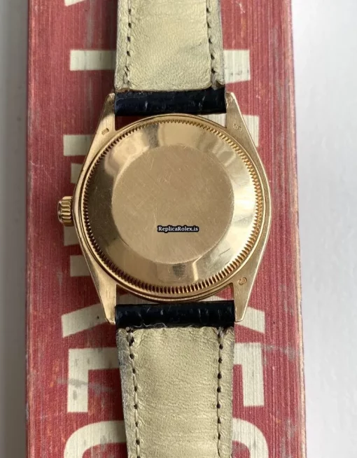 Trustworthy Replica Rolex Oyster Perpetual 34 1005 Caliber 1570 Automatic Movement 34mm Yellow Gold Case Mens/unisex Watch - Image 8