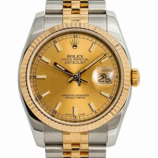 Defect Imitation Rolex Datejust 116233 Automatic Movement 38mm Steel Case Mens/unisex Watch - Image 4