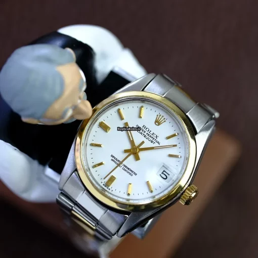Durable Replica Rolex Datejust 6827 Caliber 2135 Automatic Movement 31mm Yellow Gold Case Watch - Image 2