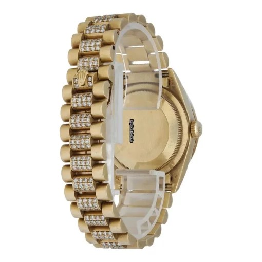 Luxury Fake Rolex Day-date 18388 Automatic Movement 36mm Yellow Gold Case Mens/unisex Watch - Image 5