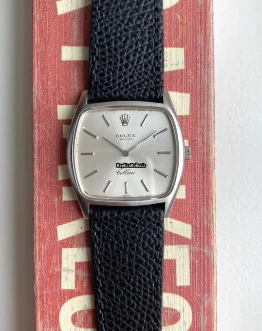Mind-boggling Fake Rolex Cellini 3805 Caliber 1600 Manual Winding Movement 31mm White Gold Case Mens/unisex Watch - Image 2