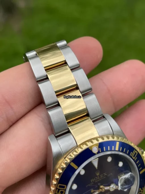 Reliable Replica Rolex Submariner Date 16613 Caliber 3135 Automatic Movement 40mm Gold/steel Case Mens/unisex Watch - Image 4