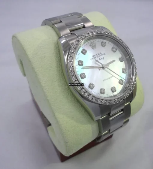 Mind-boggling Replica Rolex Air King 114200 Automatic Movement 34mm Steel Case Watch - Image 3