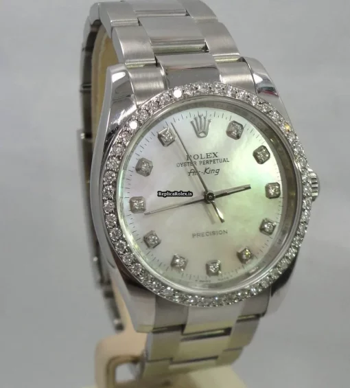 Mind-boggling Replica Rolex Air King 114200 Automatic Movement 34mm Steel Case Watch - Image 5